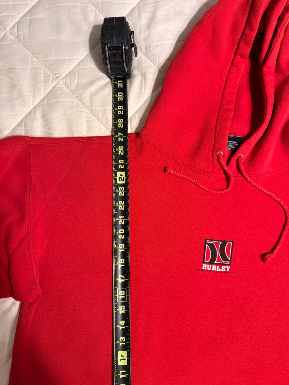 Vintage Hurley Red Men's Hoodie XL - Picture 10 of 12